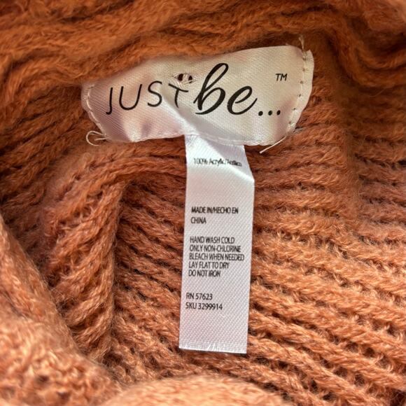 Just be... Dusty Rose Poncho Size Small - Picture 6 of 8